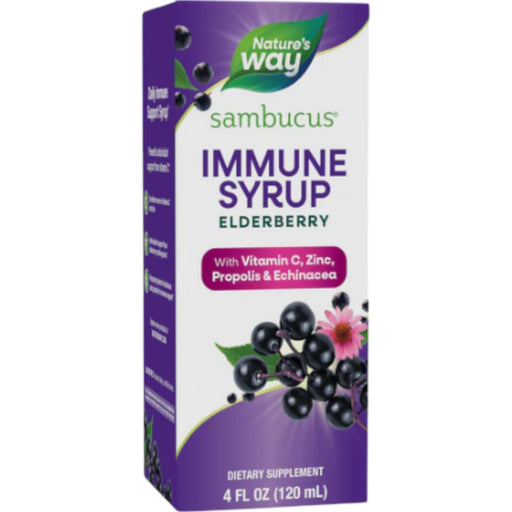 Nature's Way Sambucus Immune System Syrup, 4 oz, front of box