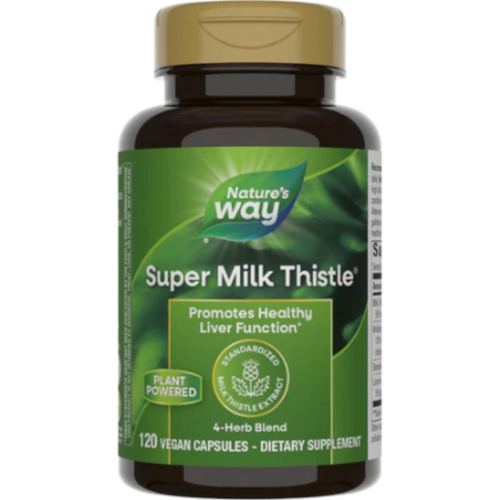 Nature's Way Super Milk Thistle, 120 capsules, front of bottle