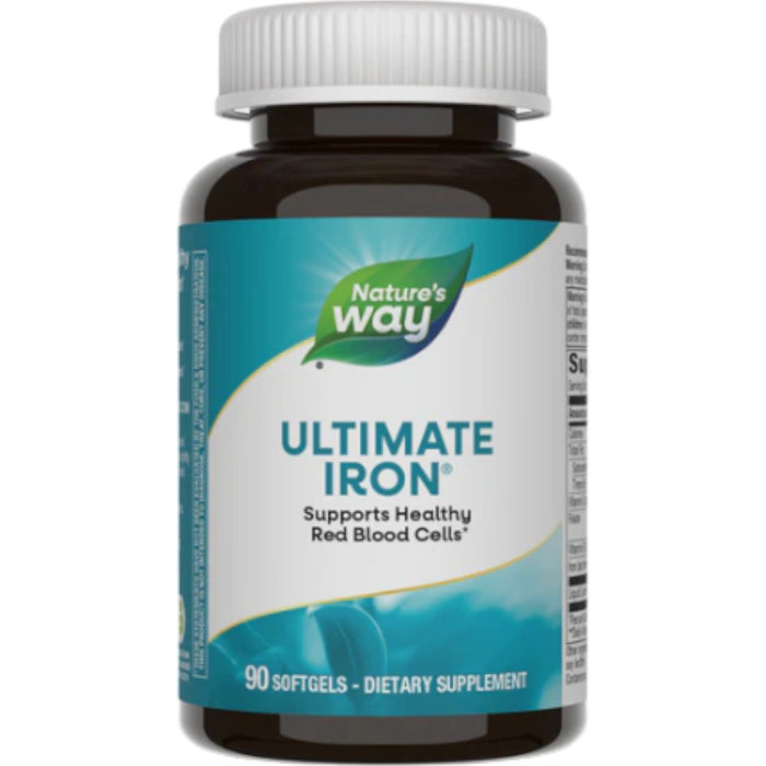 Nature's Way Ultimate Iron, 90 softgels, front of bottle