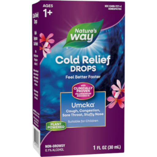 Nature's Way Umcka Cold Relief Drops, 1 oz, front of box