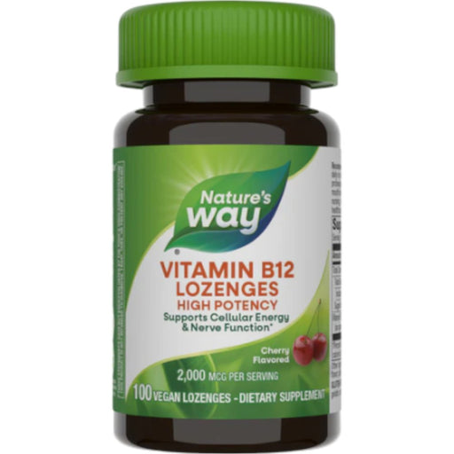 Nature's Way Vitamin B-12 2000 mcg, 100 lozenges, front of bottle