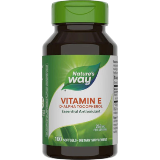 Nature's Way Vitamin E, 100 softgels, front of bottle