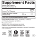 Needed Prenatal Choline + Supplement Facts