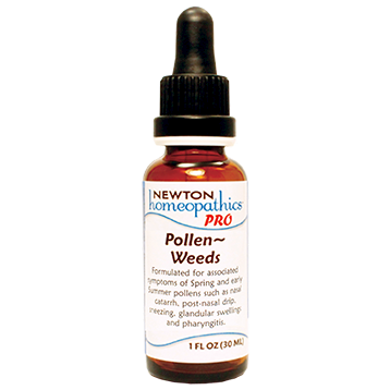 Newton Homeopathics Pro Pollen and Weeds, 1 fl oz, front of bottle