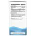 Nordic Naturals Algae DHA 60 softgels supplement facts label