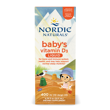 Nordic Naturals Baby's Vitamin D3 Liquid, 0.76 fl oz, front of box