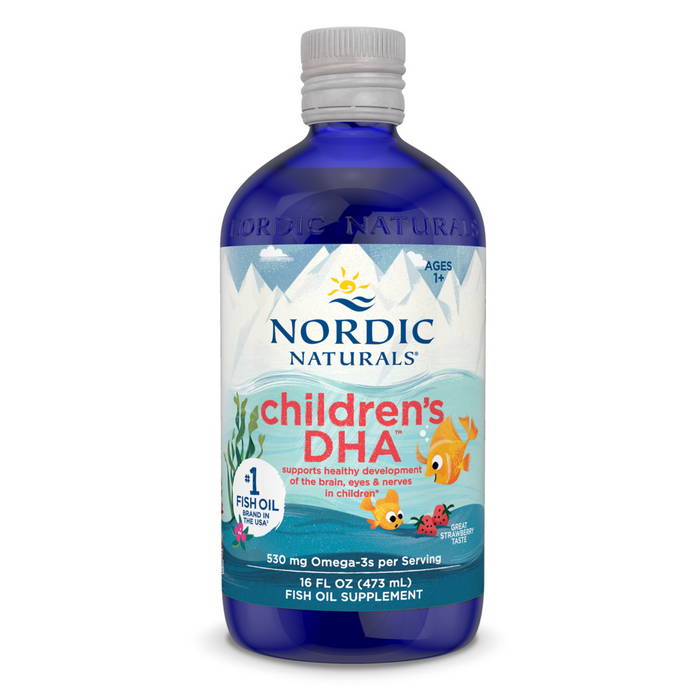 Nordic Naturals Children's DHA Strawberry, 16 fl oz, front of bottle