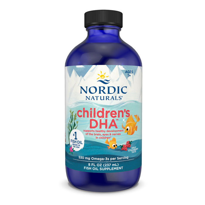 Nordic Naturals Children's DHA Strawberry, 8 fl oz, front of bottle