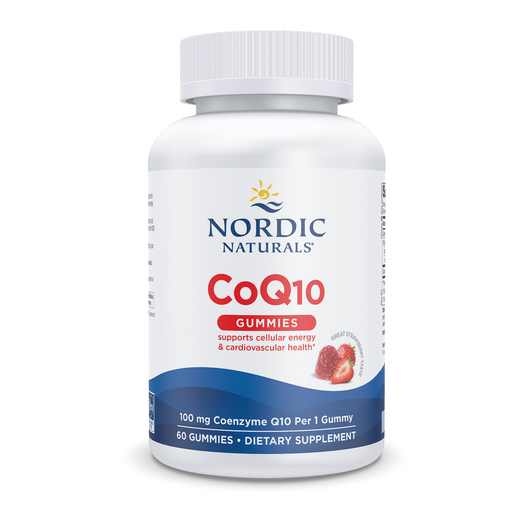 Nordic Naturals CoQ10 Gummies 100 mg, 60 gummies, front of bottle