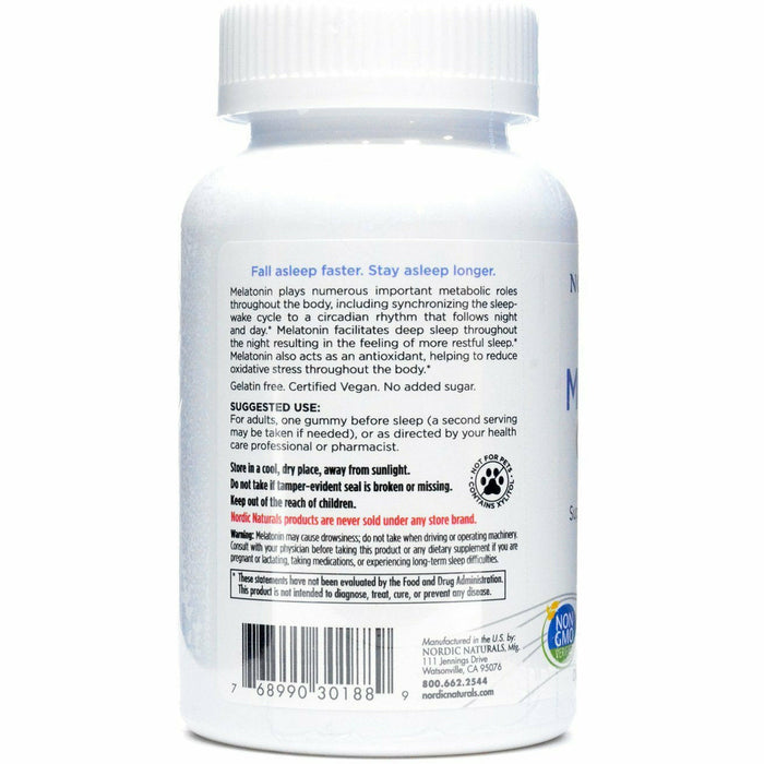 Zero Sugar Melatonin Gummies 1.5 mg by Nordic Naturals
