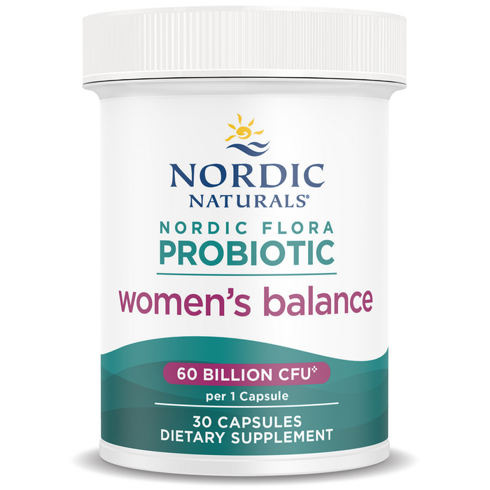 Nordic Naturals Nordic Flora Probiotic Women's Balance, 30 capsules, front of bottle