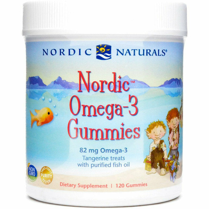 Nordic Naturals Nordic Omega-3 Gummies, 120 gummies, front of jar