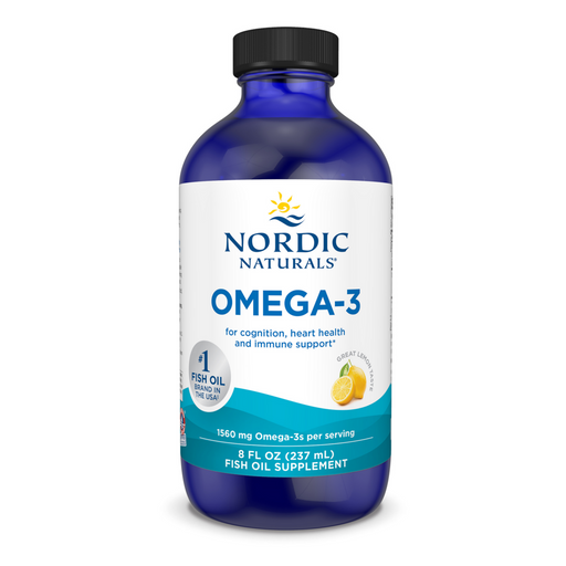 Nordic Naturals Omega-3 Lemon, 8 fl oz, front of bottle