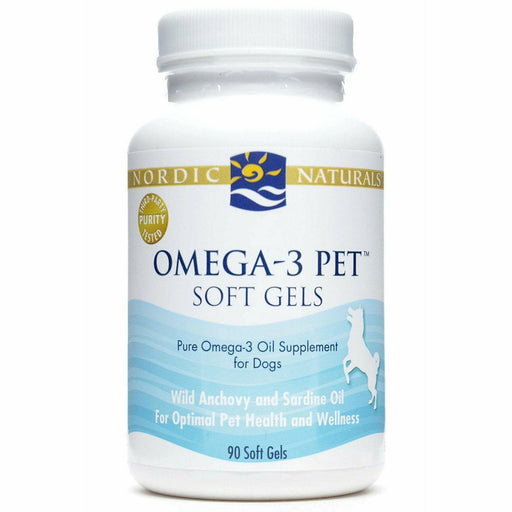 Nordic Naturals Omega-3 Pet Soft Gels, 90 softgels, front of bottle