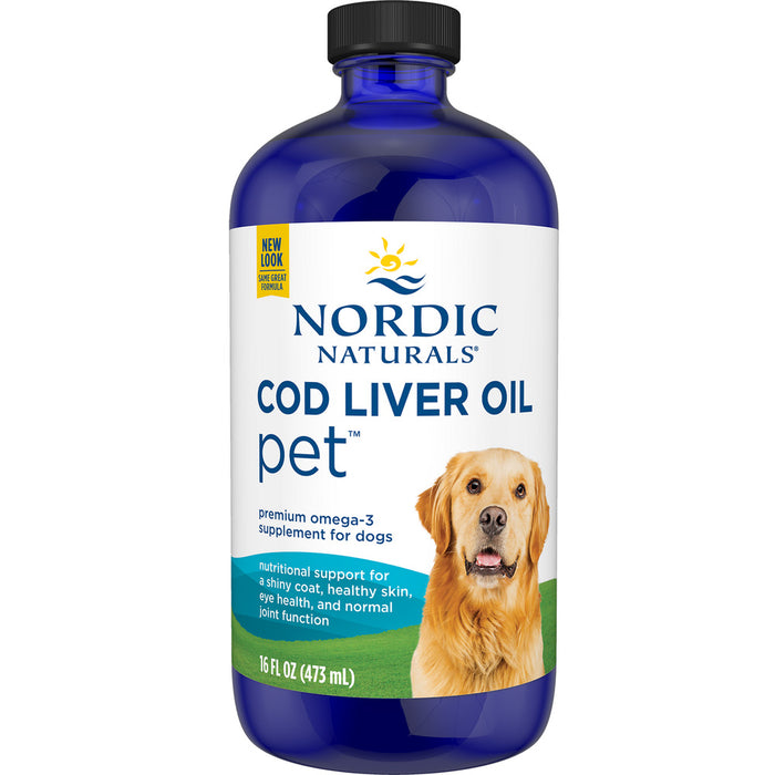 Nordic Naturals Pet Cod Liver Oil, 16 fl oz, front of bottle