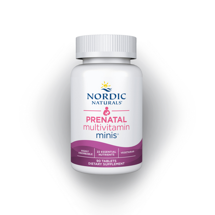Nordic Naturals Prenatal Multivitamin Minis, 90 tablets, front of bottle