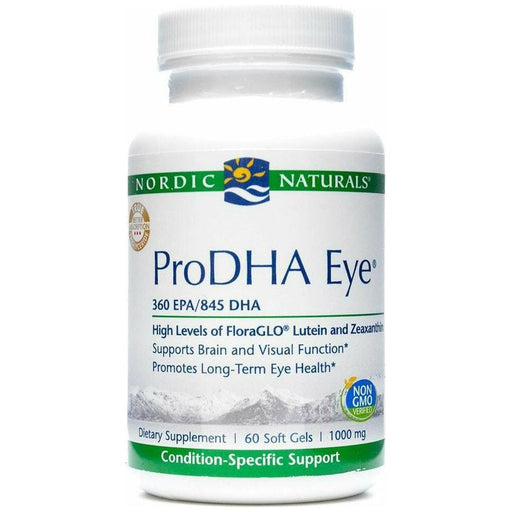 Nordic Naturals ProDHA Eye 1000 mg, 60 softgels, front of bottle
