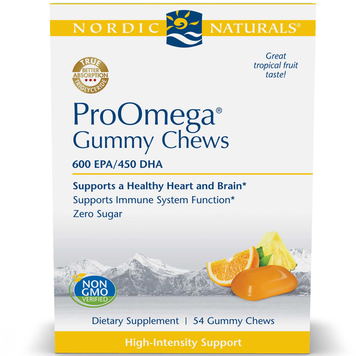 Nordic Naturals ProOmega Gummy Chews, 54 gummies, front of pouch