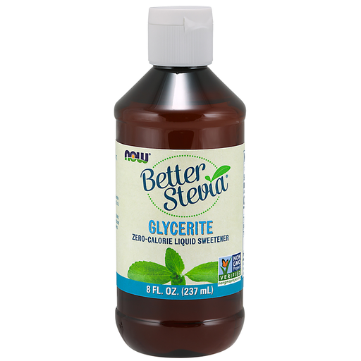 NOW Better Stevia Glycerite, 8 fl oz, front of bottle