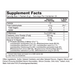 NOW Cranberry Mannose + Probiotics 24 packets supplement facts label