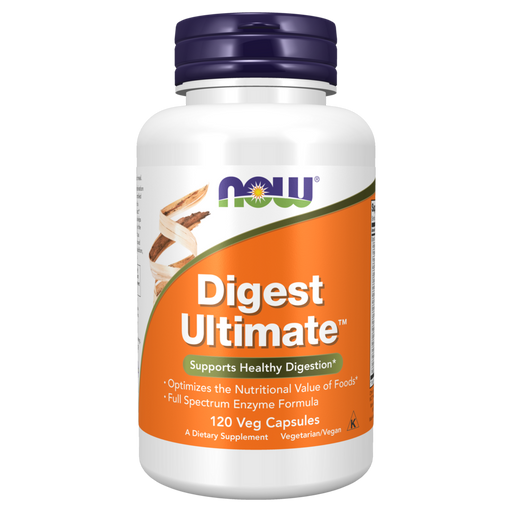 NOW Digest Ultimate, 120 veg capsules, front of bottle