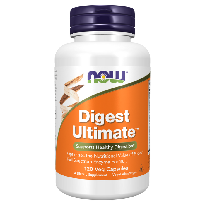 NOW Digest Ultimate, 120 veg capsules, front of bottle