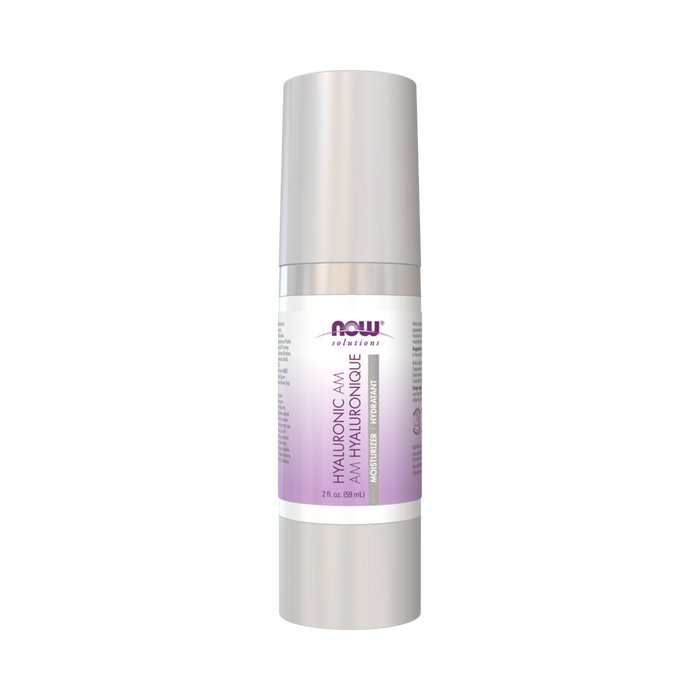 NOW Hyaluronic AM, 2 fl oz, front of pump bottle