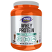 NOW Whey Protein Powder Creamy Chocolate, 2 lb, front of jar