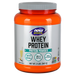 NOW Whey Protein Powder Creamy Vanilla, 2 lb, front of jar