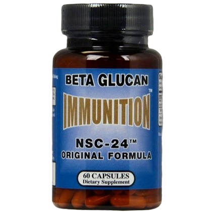 NSC Beta Glucan Immunition NSC-24 Original Formula, 60 capsules, front of bottle
