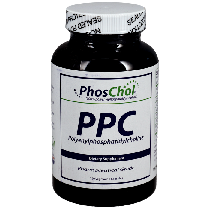 Nutrasal PhosChol PPC 600 mg, 120 capsules, front of bottle
