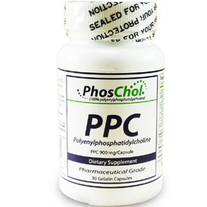 Nutrasal PhosChol PPC 900 mg, 30 capsules, front of bottle, alternate view