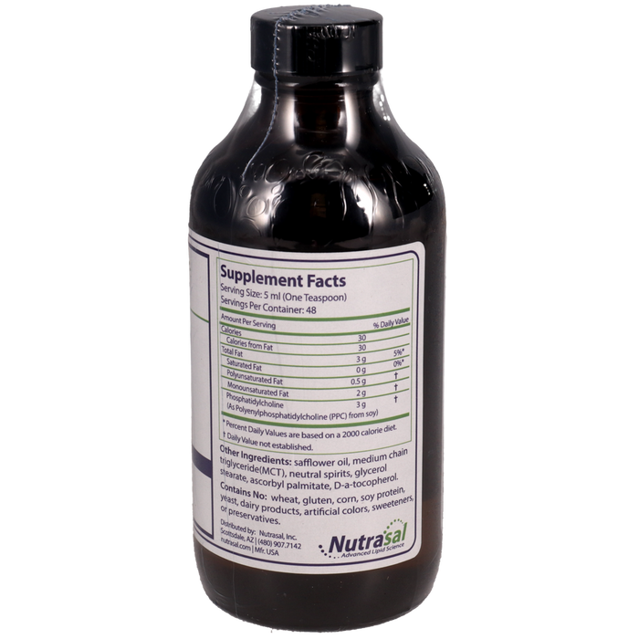Nutrasal PhosChol PPC Liquid Concentrate Supplement Facts