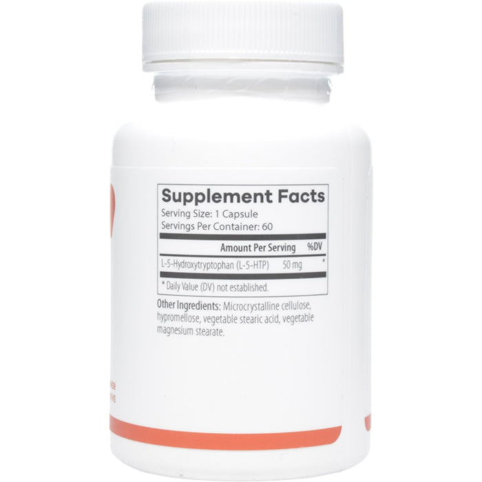 NutriDyn 5-HTP 60 capsules supplement facts label