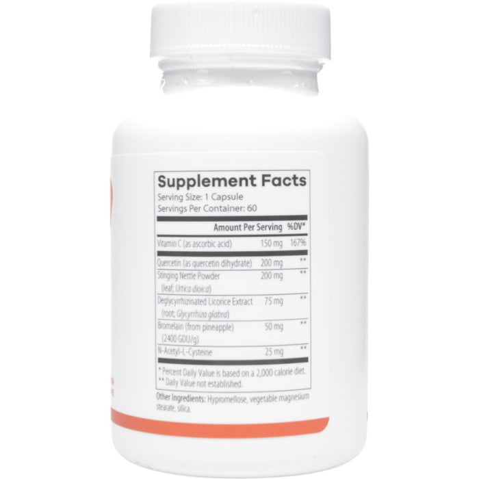 NutriDyn Aller Pro 60 capsules supplement facts label