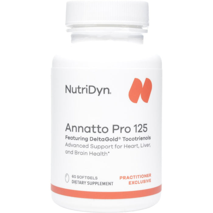 NutriDyn Annatto Pro 125, 60 softgels, front of bottle
