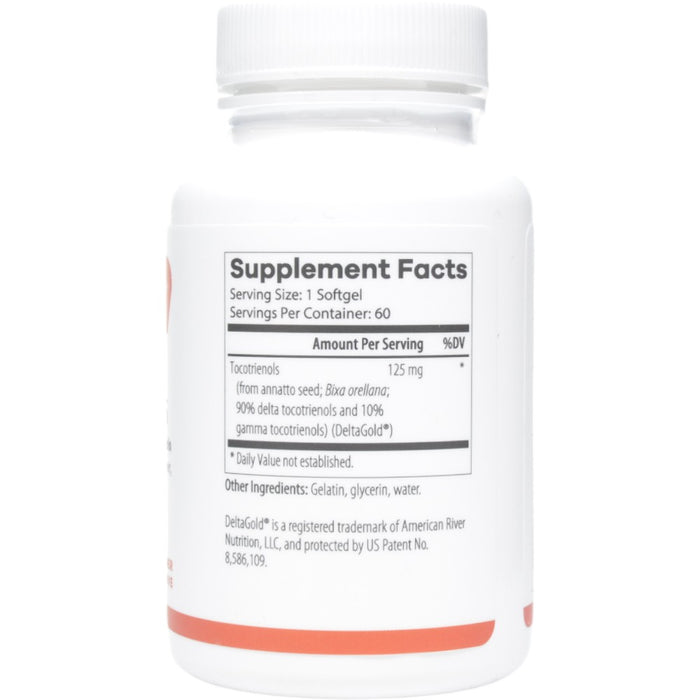 NutriDyn Annatto Pro 125 60 softgels supplement facts label