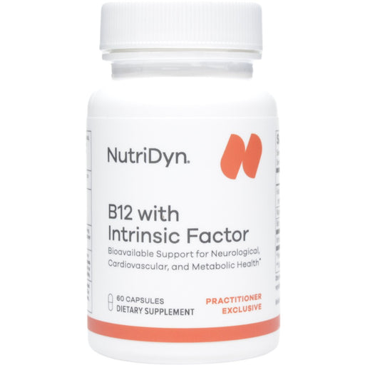 NutriDyn B12 with Intrinsic Factor, 60 capsules, front of bottle