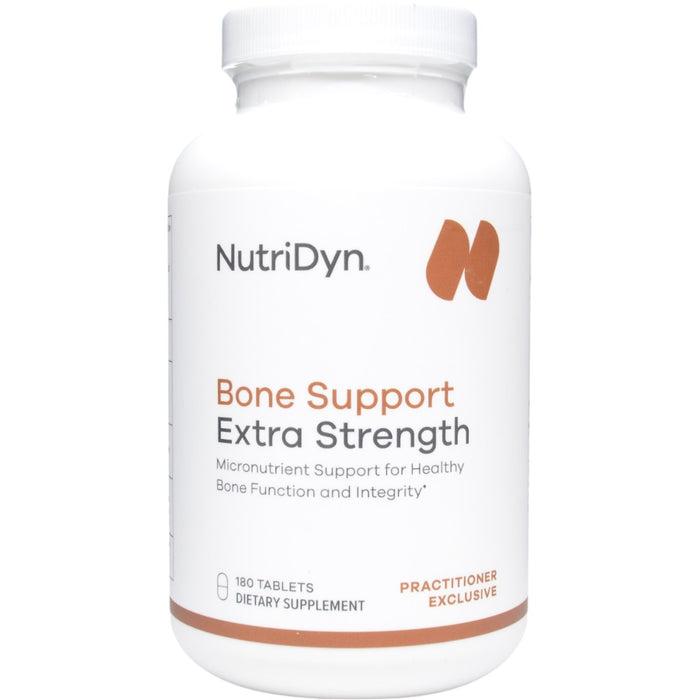 NutriDyn Bone Support Extra Strength, 180 tablets, front of bottle