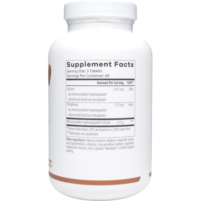 NutriDyn Bone Support Extra Strength 180 tablets supplement facts label