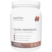 NutriDyn Cardio-Metabolic Chocolate powder, front of canister