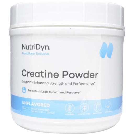 NutriDyn Creatine Powder, 17.81 oz, front of canister