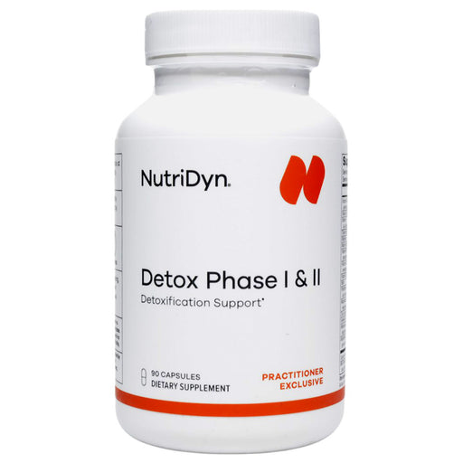 NutriDyn Detox Phase I & II, 90 capsules, front of bottle
