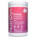 NutriDyn Energy Fruits & Greens Berry powder, front of canister