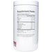 NutriDyn Fiber Berry powder 10.72 oz supplement facts label