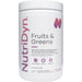 NutriDyn Fruits & Greens Berry powder, front of canister