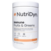 NutriDyn Fruits & Greens Immune Support Mango powder, front of canister