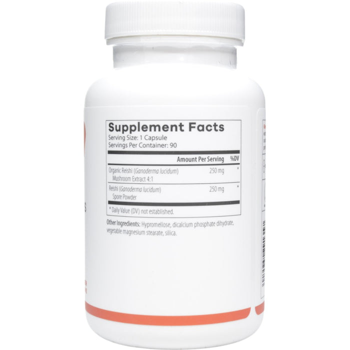 NutriDyn Ganoderma Plus 90 capsules supplement facts label