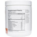 NutriDyn GI Integrity Peach Tea powder supplement facts label