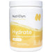 NutriDyn Hydrate Lemonade powder, front of canister